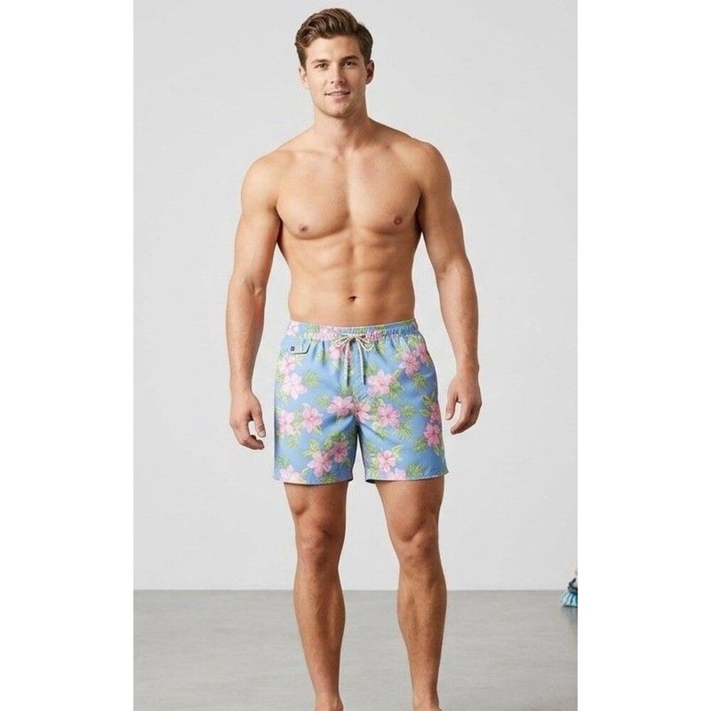 Polo Ralph Lauren Men’s Blue/Pink Swim Trunks Size 2XL